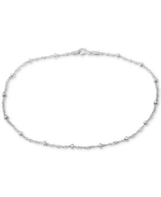 Giani Bernini - Sterling Silver Anklet, Singapore Chain