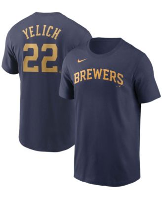 Nike - Milwaukee Brewers Name & Number T-Shirt - Christian Yelich