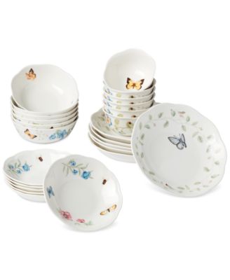 Lenox - Butterfly Meadow 24-Piece Porcelain Bowl Set