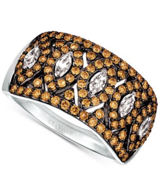 Le Vian - Vanilla Diamond & Chocolate Diamond Ring (1-1/5 ct. t.w.) in Platinum