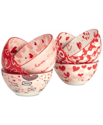 Certified International - Valentine's Day Bowls, Set of 6