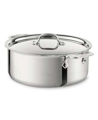 All-Clad - Stainless Steel Covered Stockpot, 6 Qt.