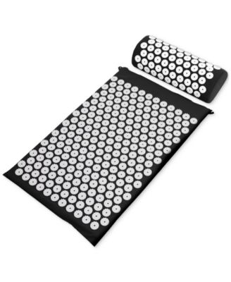 Sharper Image - Acupressure Mat Pillow with Travel Bag