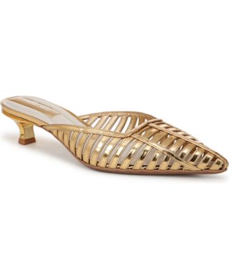 Franco Sarto - Malrina Fisherman Pointed Toe Kitten Heel Mules
