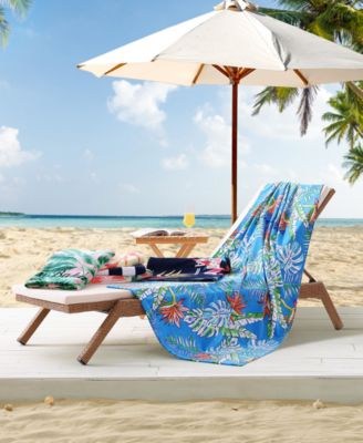 Tommy Bahama Home - Bahama Palms Cotton Oversized Beach Towel, 72" x 36"