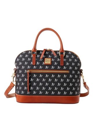 Dooney & Bourke - Athletics Signature Domed Zip Satchel Purse