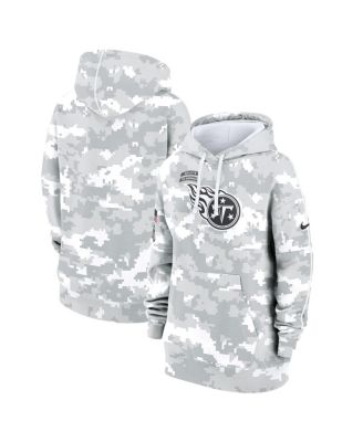Nike - Women's Arctic Camo Tennessee Titans 2024 Salute To Service Club Fleece Oversized Pullover Hoodie