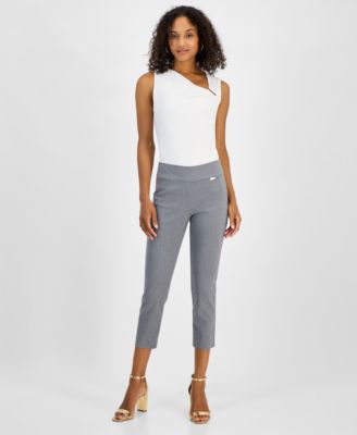 I.N.C. International Concepts - Women's Tummy-Control Pull-On Capri Pants, Regular & Petite, Created for Macy's