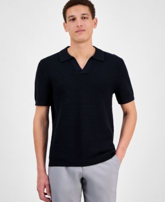 Alfani - Men's Textured Polo Shirt
