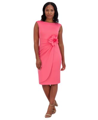 Jessica Howard - Petite Rosette Sheath Dress