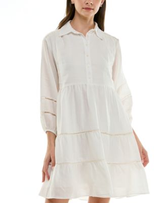 Taylor - Petite Linen-Blend Shirtdress