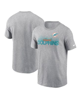 Nike - Men's Heather Gray Miami Dolphins Local Essential T-Shirt
