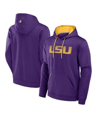 Fanatics - Men's Purple LSU Tigers Defender Dot Faded Primary Pullover Hoodie