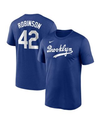 Nike - Men's Jackie Robinson Royal Brooklyn Dodgers Legend Name and Number Home T-shirt