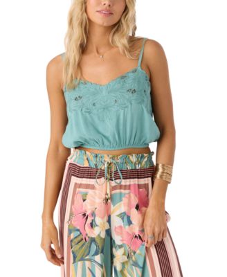 O'Neill - Juniors' Lisbon Embroidered Tank Top