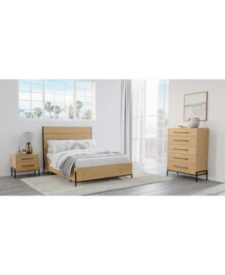 Furniture - Linstead 3-Pc. Twin Panel Set (Bed, Chest & Nightstand)