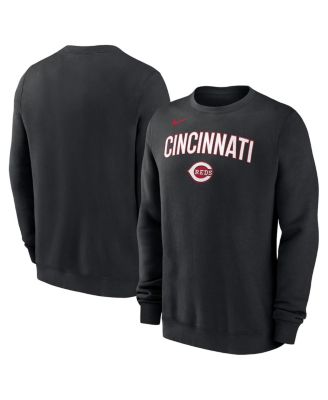 Nike - Men's Black Cincinnati Reds Pullover Sweatshirt
