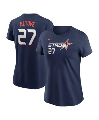 Nike - Women's Jose Altuve Navy Houston Astros 2025 City Connect Fuse Name Number T-Shirt