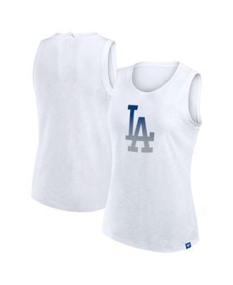 Fanatics - Women's White Los Angeles Dodgers Activate Slub Tank Top