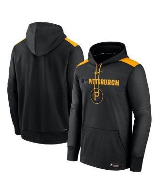 Nike - Men's Black Pittsburgh Pirates Authentic Collection City Connect Therma Pullover Hoodie