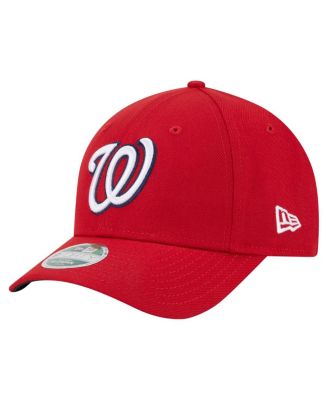 New Era - Big Boys and Girls  Red Washington Nationals Player Replica 9FORTY Adjustable Hat