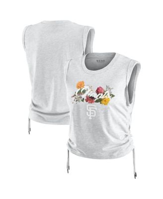 WEAR by Erin Andrews - Women's&nbsp;Heather Gray Boston Red Sox Cinched Tank Top