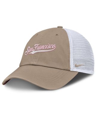 Nike - Men's and Women's Khaki/White San Francisco Giants Club Trucker Adjustable Hat