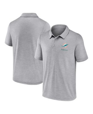 Fanatics - Men's Gray Miami Dolphins Making Waves Polo