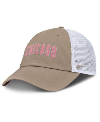 Nike - Men's and Women's Khaki/White Chicago Cubs Club Trucker Adjustable Hat