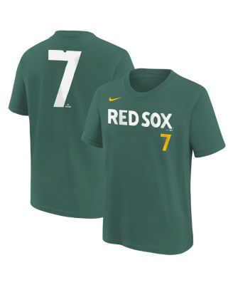 Nike - Big Boys and Girls Masataka Yoshida Green Boston Red Sox 2025 City Connect Fuse Name Number T-shirt