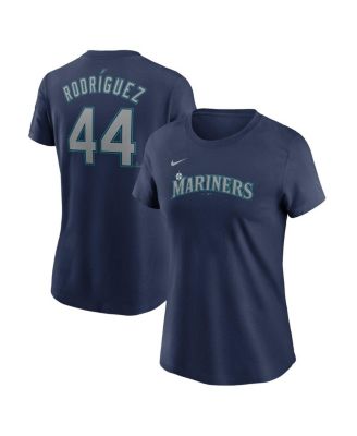 Nike - Women's Julio Rodriguez Navy Seattle Mariners Fuse Name Number T-Shirt