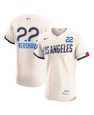 Nike - Men's Clayton Kershaw Cream Los Angeles Dodgers City Connect Elite Jersey