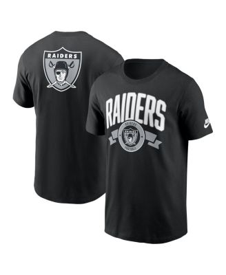 Nike - Men's Black Las Vegas Raiders Rewind Front and Back Hit Essential T-Shirt