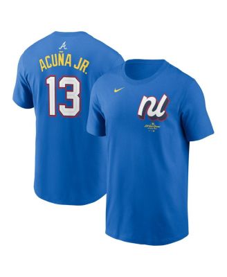 Nike - Men's Ronald Acuna Jr. Blue National League 2025 All-Star Edition Name Number T-Shirt