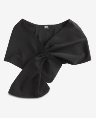 I.N.C. International Concepts - Solid Pull Through Evening Wrap