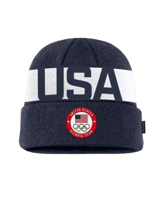Nike - Men's Navy Team USA On-Field Utility Cuffed Knit Hat