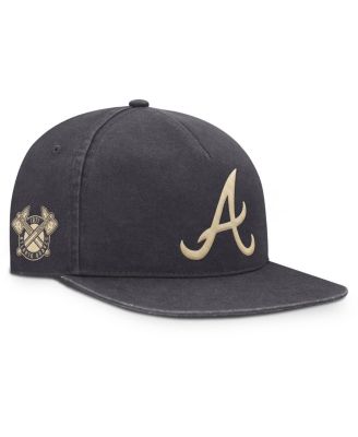 Nike - Men's Anthracite Atlanta Braves Monotone Pro Adjustable Hat