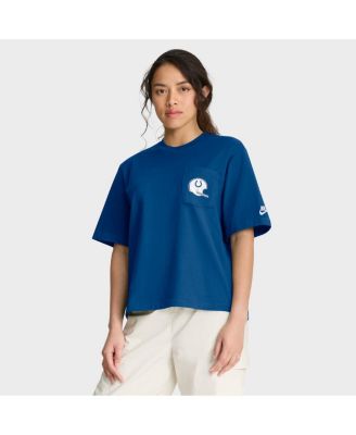 Nike - Women's Royal Indianapolis Colts Rewind Pocket Boxy T-Shirt