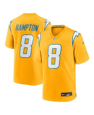 Nike - Men's Omarion Hampton Gold Los Angeles Chargers Alternate Charger Power Game Player Jersey