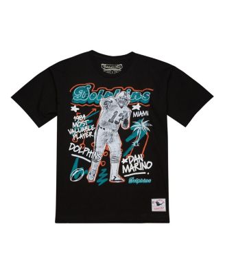 Mitchell & Ness - Men's&nbsp;Dan Marino Black Miami Dolphins Chalked Up Player Graphic T-Shirt
