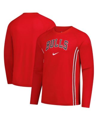 Nike - Men's Red Chicago Bulls 2025/26 Authentic Pre-Game Legend Dri-FIT Long Sleeve Shooting Shirt