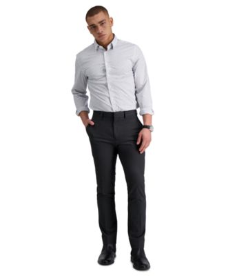 Kenneth Cole Reaction - Men's Gabardine Skinny/Extra-Slim Fit Performance Stretch Flat-Front Dress Pants