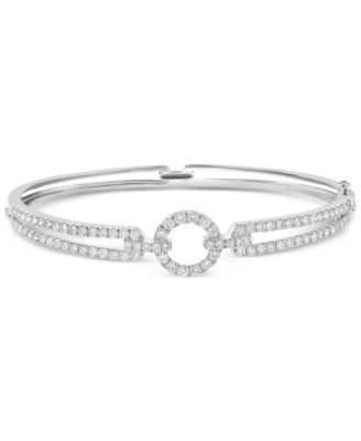 EFFY Collection - Diamond Circle Openwork Bangle Bracelet (1-7/8 ct. t.w.) in 14k White Gold