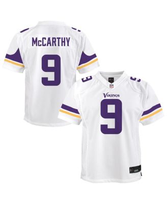 Nike - Big Boys and Girls J.J. McCarthy White Minnesota Vikings Game Jersey