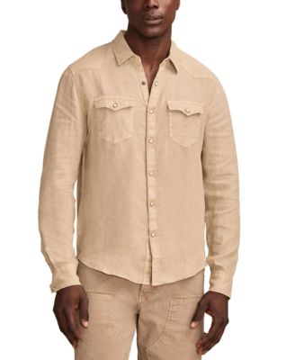 Lucky Brand - Men's Linen Western Shirt