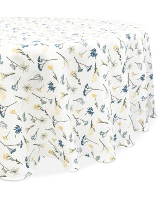 Lenox - Wildflower Allover Print Tablecloth, 70" Round