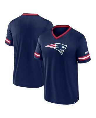 Fanatics - Men's Navy New England Patriots Stripe Stacking T-Shirt