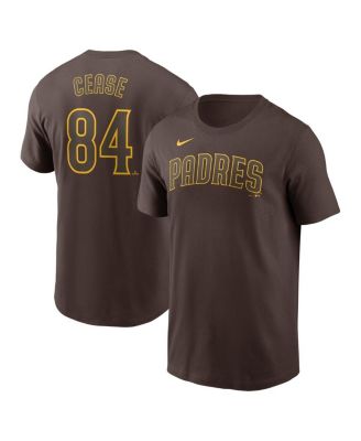 Nike - Men's Dylan Cease Brown San Diego Padres Fuse Name Number T-Shirt