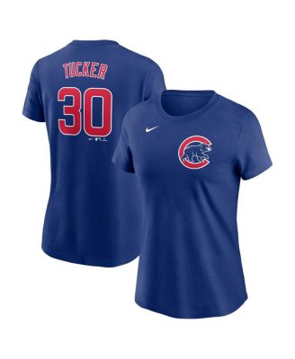 Nike - Women's Kyle Tucker Blue Chicago Cubs Fuse Name Number T-Shirt