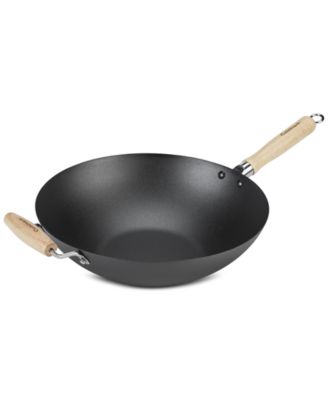 Cuisinart - 14" Carbon Steel Wok with Helper Handle